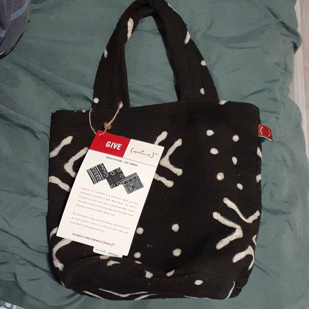R(ed) mudcloth bag